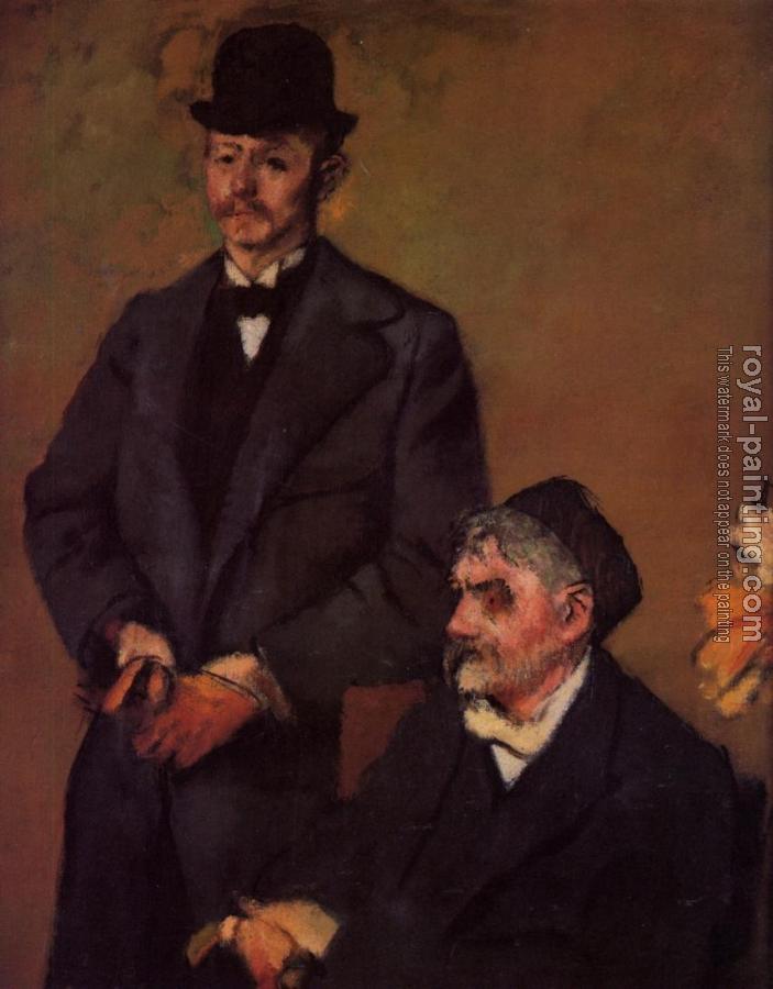 Edgar Degas : Henri Rouart and His Son Alexis